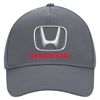 HONDA, Ultimate Adult Hat Grey, (100% COTTON DRILL, ADULT, UNISEX, ONE SIZE)