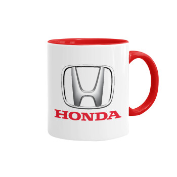 HONDA, Κούπα χρωματιστή κόκκινη, κεραμική, 330ml