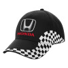 Adult Ultimate BLACK RACING Cap, (100% COTTON DRILL, ADULT, UNISEX, ONE SIZE)