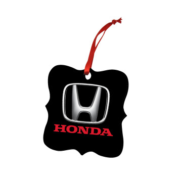 HONDA, Christmas ornament polygon wooden 7.5cm