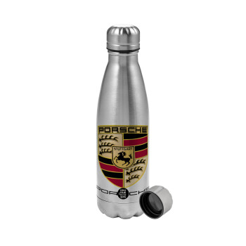 Porsche, Metallic water bottle, stainless steel, 750ml