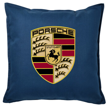 Porsche, Sofa cushion Blue 50x50cm includes filling