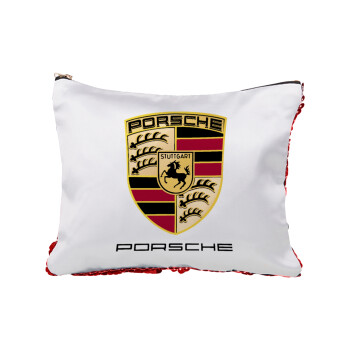 Porsche, Red sequin cosmetic bag