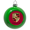 Green Christmas tree ornament bauble 8cm