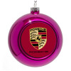 Purple Christmas tree ornament bauble 8cm