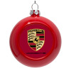 Red Christmas tree ornament bauble 8cm