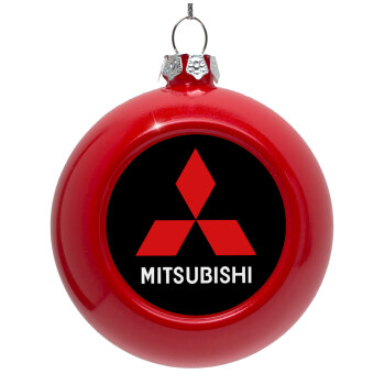 mitsubishi, Red Christmas tree ornament bauble 8cm