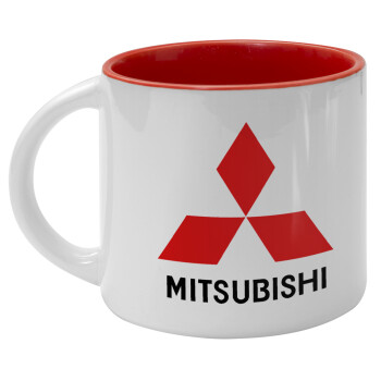 mitsubishi, Κούπα κεραμική 400ml Λευκή/Κόκκινη