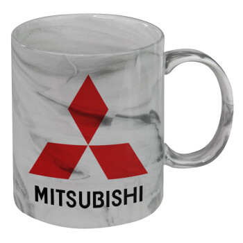 mitsubishi, Mug ceramic marble style, 330ml