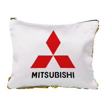 mitsubishi, Sequin Gold Pouch Cosmetic Bag