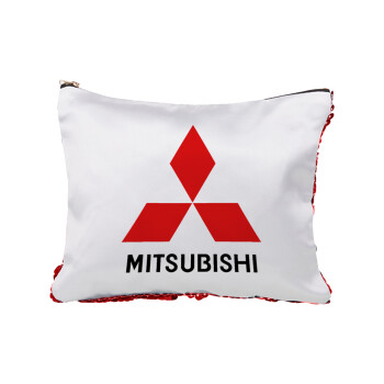 mitsubishi, Red sequin cosmetic bag