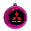 Purple Christmas tree ornament bauble 8cm