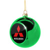 Green Christmas tree ornament ball 8cm