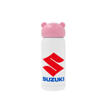 SUZUKI, Ροζ ανοξείδωτο παγούρι θερμό (Stainless steel), 320ml