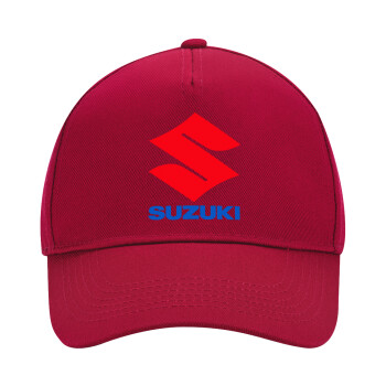 SUZUKI, Adult Ultimate Hat RED, (100% COTTON DRILL, ADULT, UNISEX, ONE SIZE)