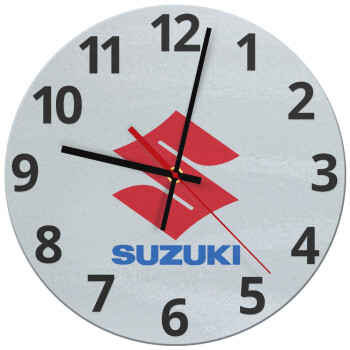 SUZUKI, Ρολόι τοίχου γυάλινο (30cm)
