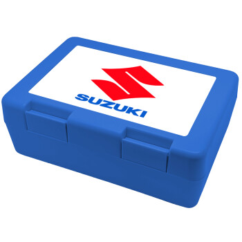 SUZUKI, Παιδικό δοχείο κολατσιού ΜΠΛΕ 185x128x65mm (BPA free πλαστικό)