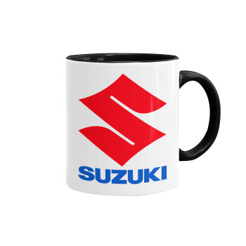 SUZUKI, Mug colored black, ceramic, 330ml