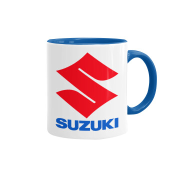 SUZUKI, Κούπα χρωματιστή μπλε, κεραμική, 330ml