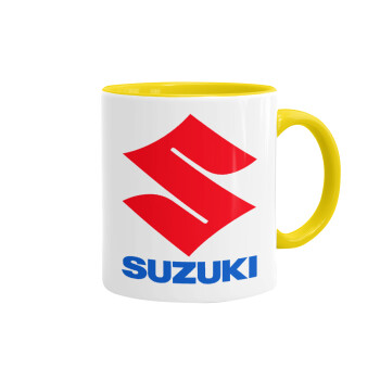 SUZUKI, Mug colored yellow, ceramic, 330ml