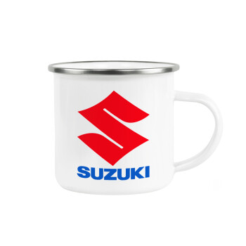 SUZUKI, Κούπα Μεταλλική εμαγιέ λευκη 360ml