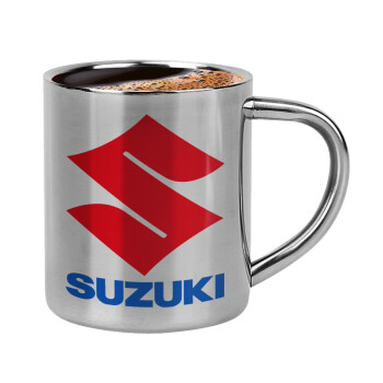 SUZUKI, Κουπάκι μεταλλικό διπλού τοιχώματος για espresso (220ml)