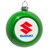 Green Christmas tree ornament bauble 8cm