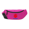 Unisex waist bag (banana) in PINK color with 2 pockets