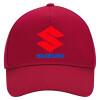 Adult Ultimate Hat RED, (100% COTTON DRILL, ADULT, UNISEX, ONE SIZE)