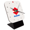 Quartz Wooden table clock with hands (10cm)