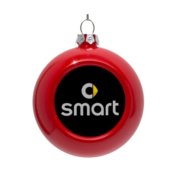 smart, Red Christmas tree ornament bauble 8cm