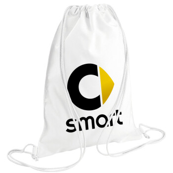 smart, Backpack pouch GYMBAG white (28x40cm)