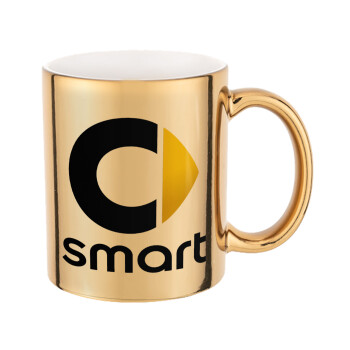 smart, Mug ceramic, gold mirror, 330ml