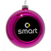 Purple Christmas tree ornament bauble 8cm