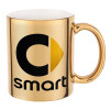 Mug ceramic, gold mirror, 330ml