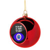 Christmas tree ball Red 8cm