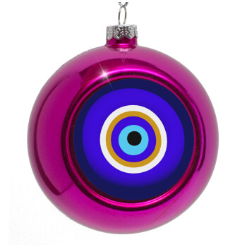 Το μάτι, Purple Christmas tree ornament bauble 8cm