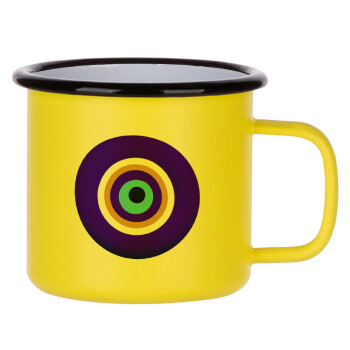 Το μάτι, Metallic enamel MATT Yellow cup 360ml