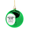 Green Christmas tree ornament ball 8cm