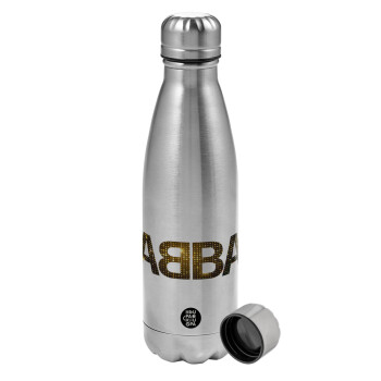 ABBA, Metallic water bottle, stainless steel, 750ml