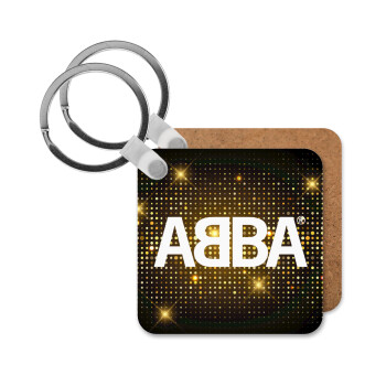 ABBA, Μπρελόκ Ξύλινο τετράγωνο MDF
