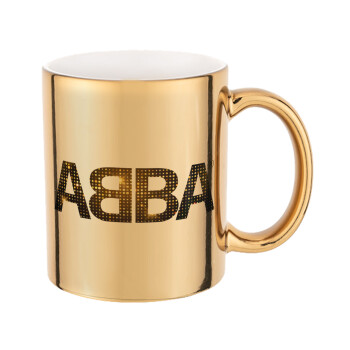 ABBA, Mug ceramic, gold mirror, 330ml