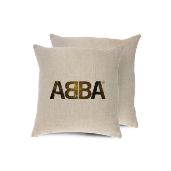 ABBA, Μαξιλάρι καναπέ ΛΙΝΟ 40x40cm περιέχεται το  γέμισμα
