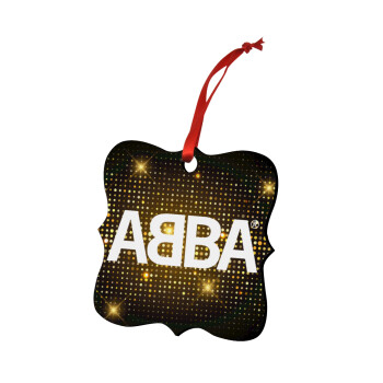 ABBA, Christmas ornament polygon wooden 7.5cm