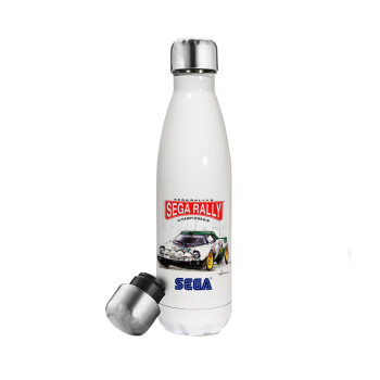 SEGA RALLY 2, Metal mug thermos White (Stainless steel), double wall, 500ml