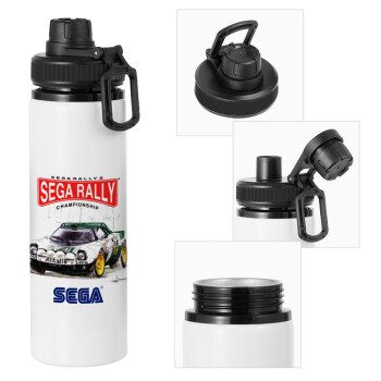 SEGA RALLY 2, Metal water bottle with safety cap, aluminum 850ml