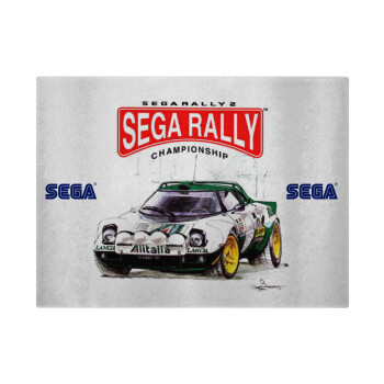 SEGA RALLY 2, Επιφάνεια κοπής γυάλινη (38x28cm)