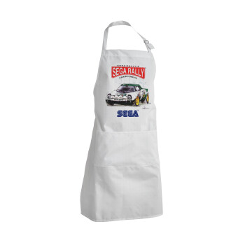 SEGA RALLY 2, Adult Chef Apron (with sliders and 2 pockets)