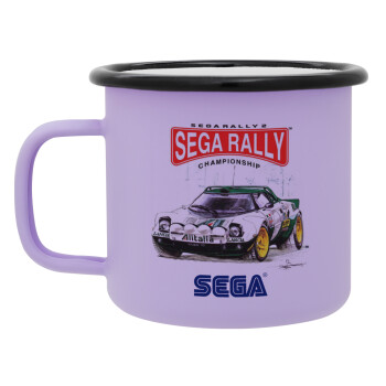 SEGA RALLY 2, Κούπα Μεταλλική εμαγιέ ΜΑΤ Light Pastel Purple 360ml