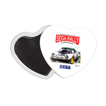 SEGA RALLY 2, Μαγνητάκι καρδιά (57x52mm)